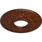 Ekena Millwork Hurley Medallion (Canopies up to 7 1/4"), 22 1/8"OD x 7 1/4"ID x 1 3/4"P, Burnished Mahogany Crackle CM26HUBMC - alternate 2